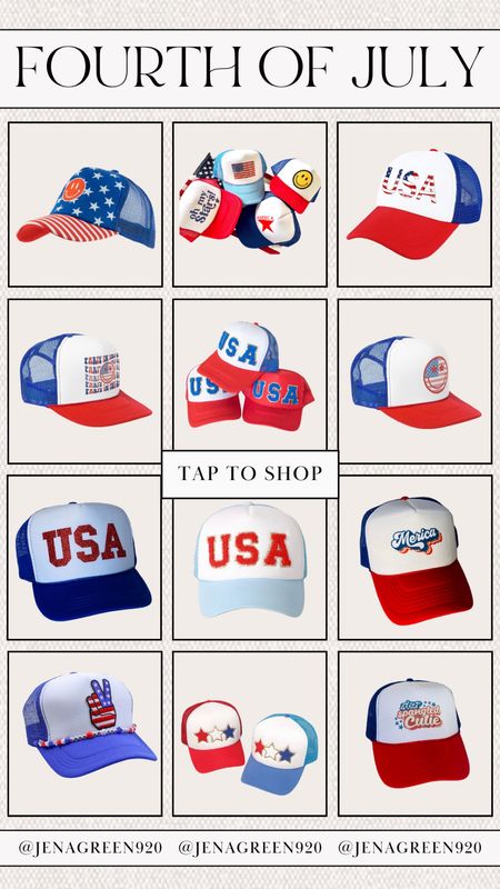 4th of July | Fourth of July | Trucker Hats | Trucker Hat | Patriotic Hats | Patriotic Hat | Red White Blue 

#LTKSeasonal #LTKstyletip #LTKunder50