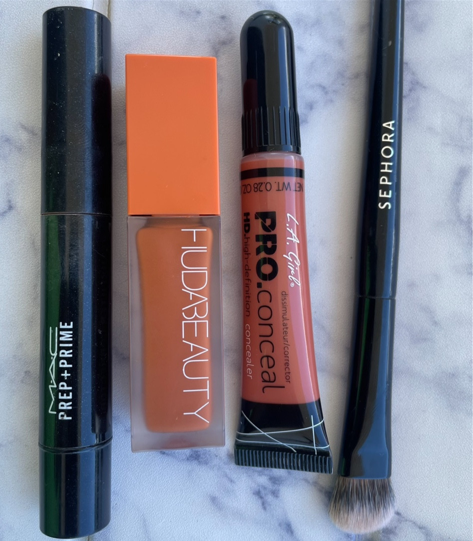 Colour correctors are must have for dark circles/hyperpigmentation! 🧡 These are my faves. MAC prep and prime (peach lustre), Huda Beauty (papaya) LA girl pro conceal (orange) #darkcircles #colorcorrector #makeupover40 #hudabeauty #maccosmetics 

#LTKOver40 #LTKBeauty