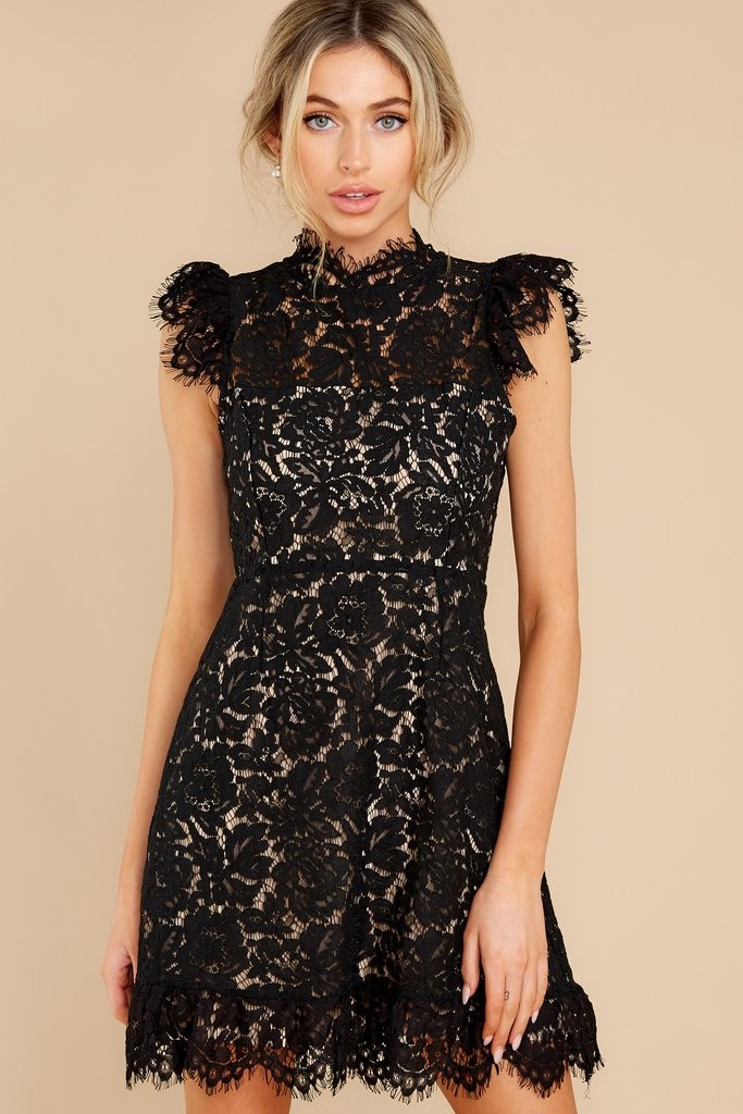 Love That I Gave You Black Lace Dress | Red Dress 