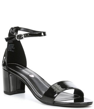 Tween Girls' J-Carrson Patent Block Heel Dress Sandals (Youth) | Dillard's