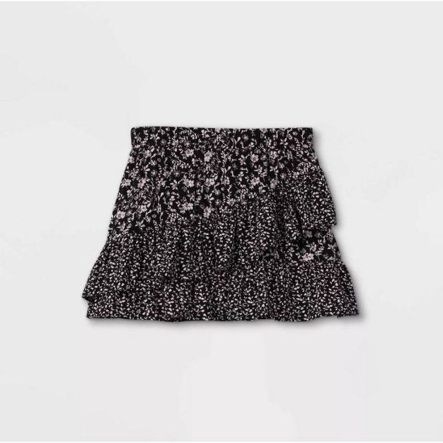 Girls' Floral Ruffle Skirt - art class™ | Target