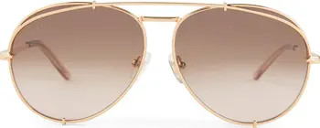 Koko 63mm Gradient Oversize Aviator Sunglasses | Nordstrom