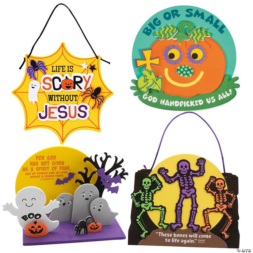Bulk Religious Halloween Craft Assortment - Makes 48 | Oriental Trading Company