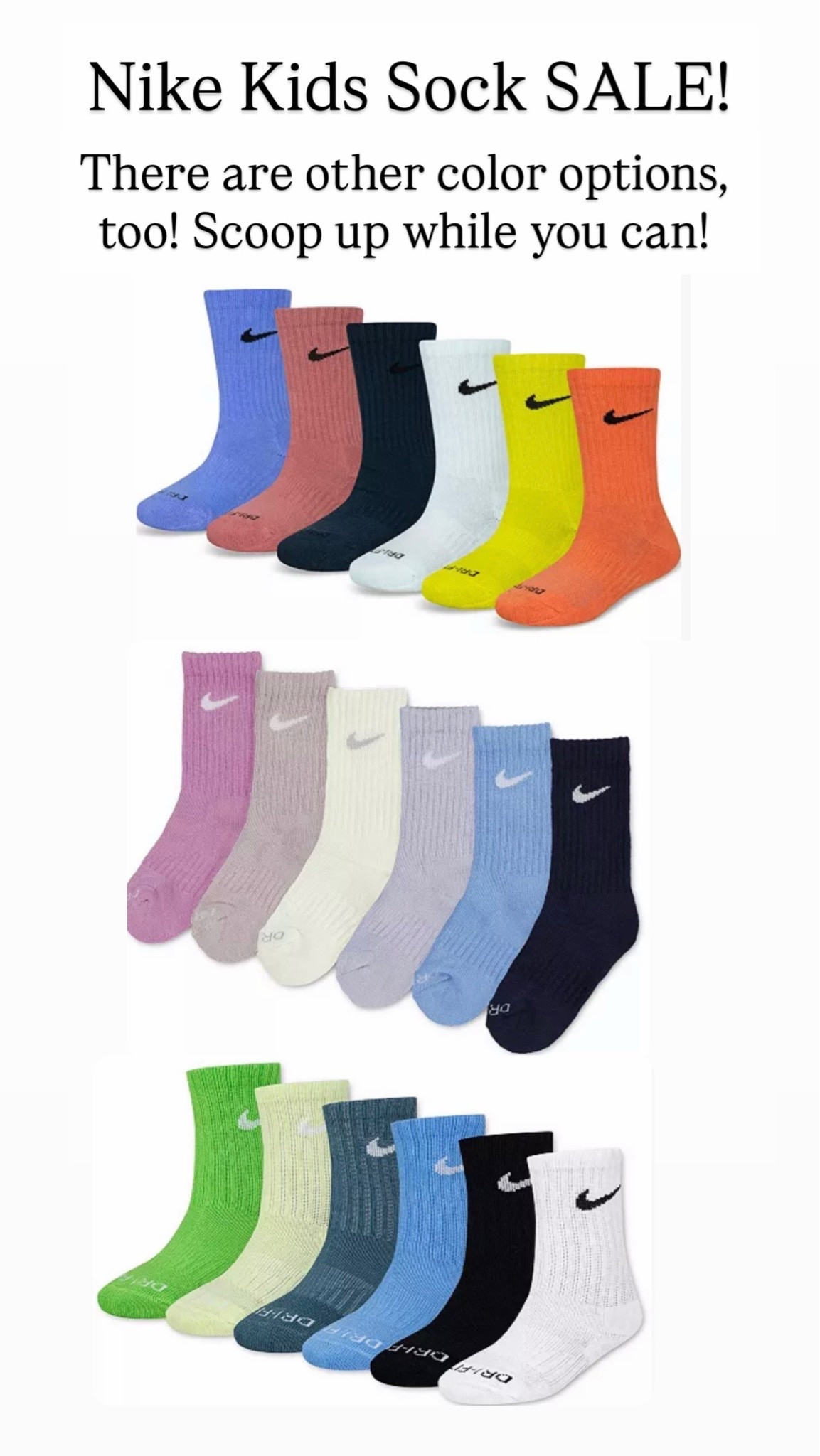 Nike kids socks are on sale

#LTKKids #LTKSaleAlert