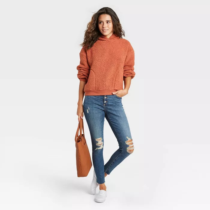 Women's Sherpa Hooded Sweatshirt - Universal Thread™ | Target