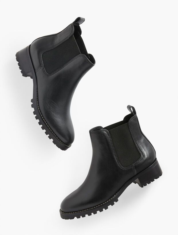 Tish Chelsea Boots - Pebbled Leather | Talbots