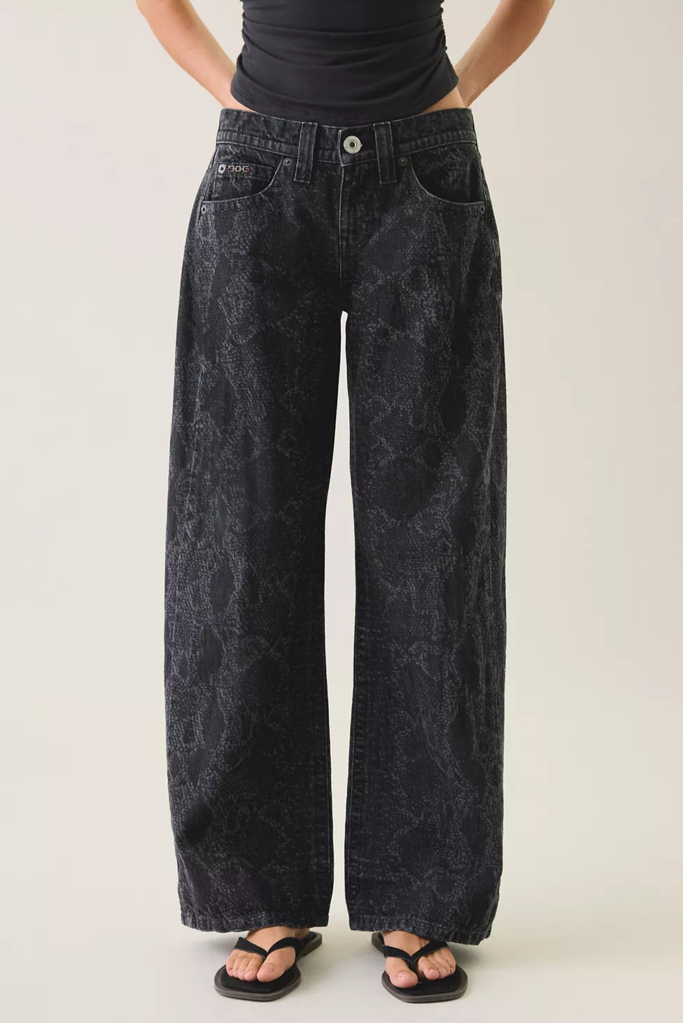 BDG Kayla Printed Low-Rise Jeans | Urban Outfitters (US and RoW)