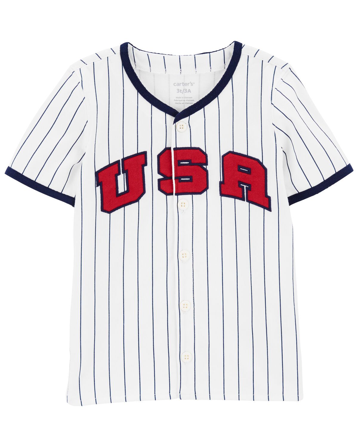 Toddler USA Striped Baseball Tee | Carter's
