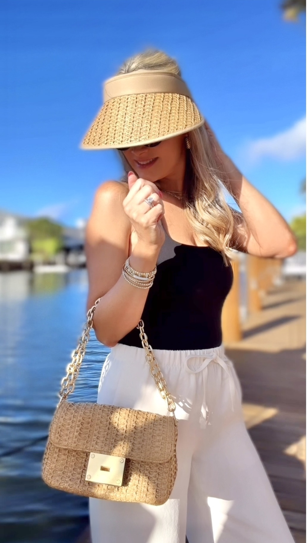 Loving this new Eric Javitz visor for my spring break trip it pairs perfectly with any spring break outfit. Use my discount code Jessica.! 

#LTKSwim #LTKootd #LTKdayinmylife