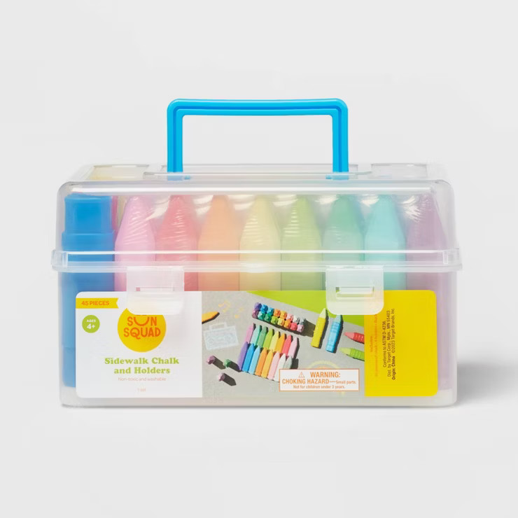 Sidewalk Chalk & Holder 45pc Set - Sun Squad™ | Target