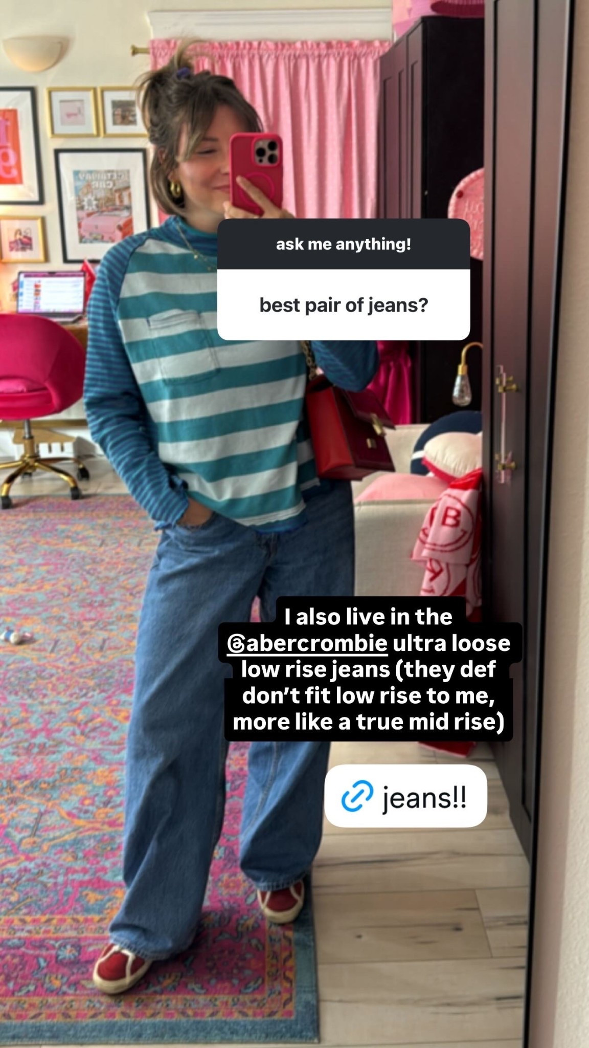 FAV BAGGY JEANS FROM ABERCROMBIE 🩵👖

#LTKootd #LTKFindsUnder100 #LTKGiftGuide
