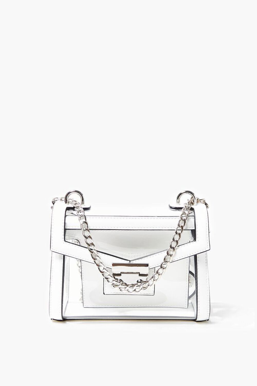 Transparent Opaque-Trim Crossbody Bag | Forever 21 (US)