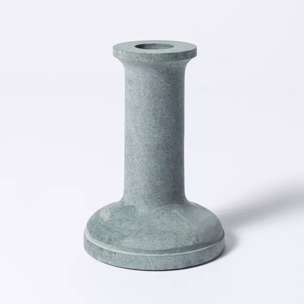 5" x 3.5" Soapstone Taper Candle Holder Gray - Threshold™ designed with Studio McGe... | Target
