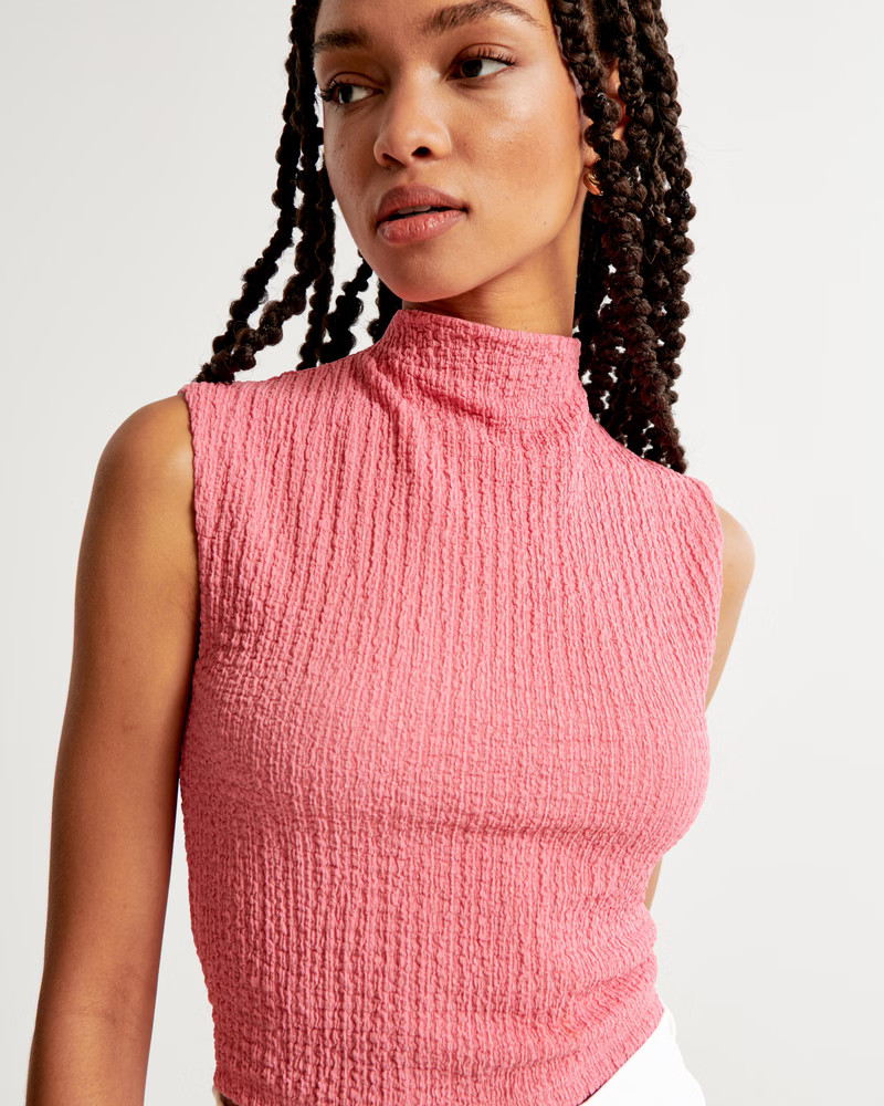 Women's The A&F Paloma Bubble Knit Top | Women's Tops | Abercrombie.com | Abercrombie & Fitch (US)