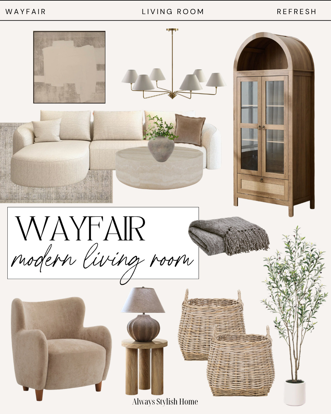Wayfair modern living room upgrades that instantly elevate your space without a full makeover. From stylish lighting and cozy accent furniture to neutral decor and functional storage, these Wayfair home finds make it easy to refresh your home with small changes that make a big impact. Perfect if you love affordable home upgrades, neutral decor, and modern classic style. 

 #LTKSeasonal #LTKHome