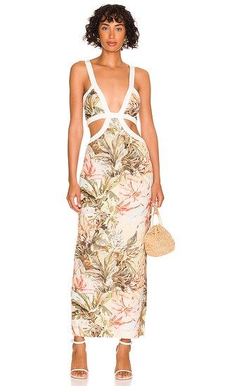 Magda Dress in Painted Floral Print | Revolve Clothing (Global)