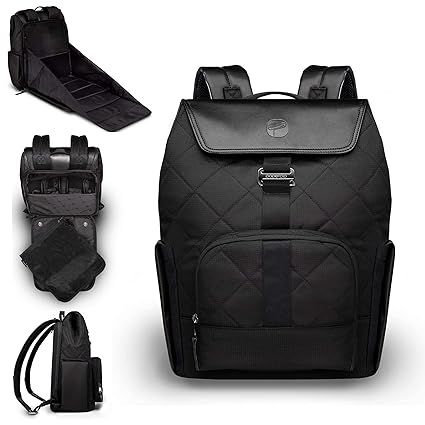 PAPERCLIP JoJo Plus Diaper Bag Backpack - Eco Friendly - Large - Multifunctional - Black | Amazon (US)