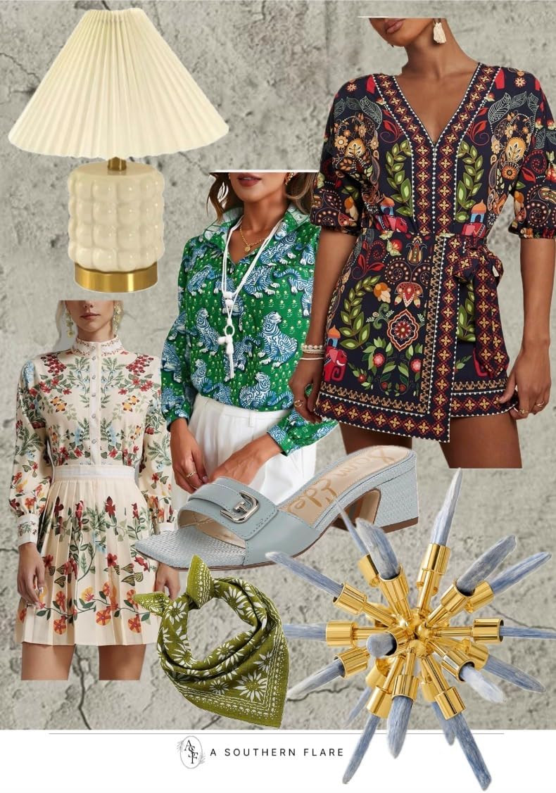 CUPSHE Women's Beach Vacation Summer Dresses Square Neck Tropical Elastic Waist Sleeveless Maxi D... | Amazon (US)