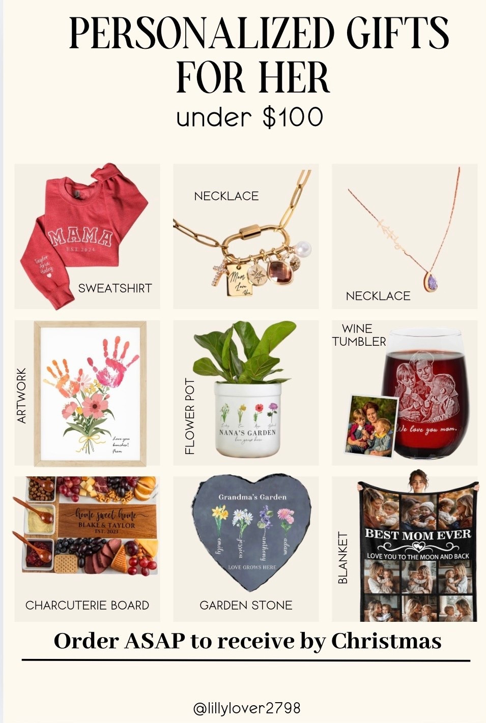 Gifts for Her 

Personalized gifts for her - unique gifts for that special lady in your life.  Check out the personalized plant container - it was a favorite with 2 special Grandmas in our life. 

Order now to receive by Christmas! 

gift for her, gift idea, personalized gift, Christmas gift, Christmas gifts, holiday gift, gift for mom, gift for grandma, foodie, for the cook, 

#LTKFindsUnder50 #LTKFindsUnder100 #LTKfoodie 


#LTKHoliday #LTKSaleAlert #LTKGiftGuide