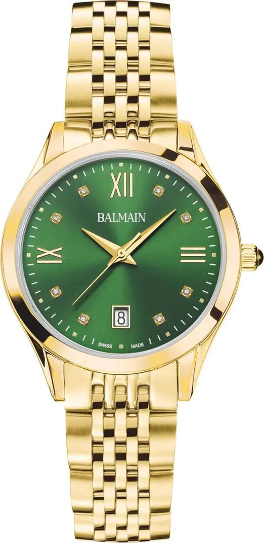 Classic R Diamond Bracelet Watch, 34mm | Nordstrom