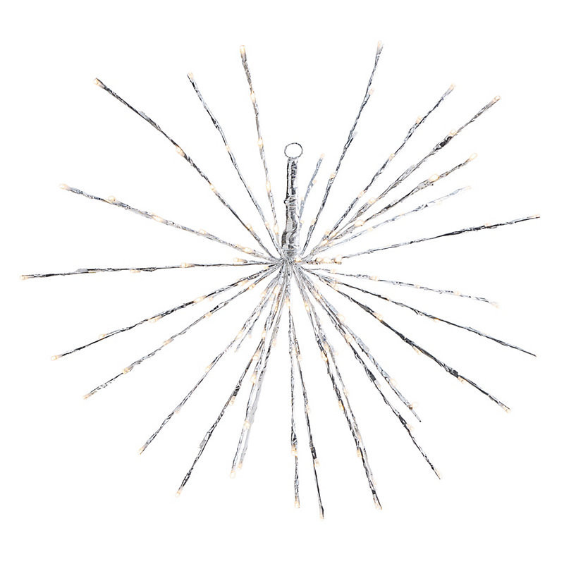 LED Flashing Hanging Starburst - Silver, 28" - Ballard Designs | Ballard Designs, Inc.