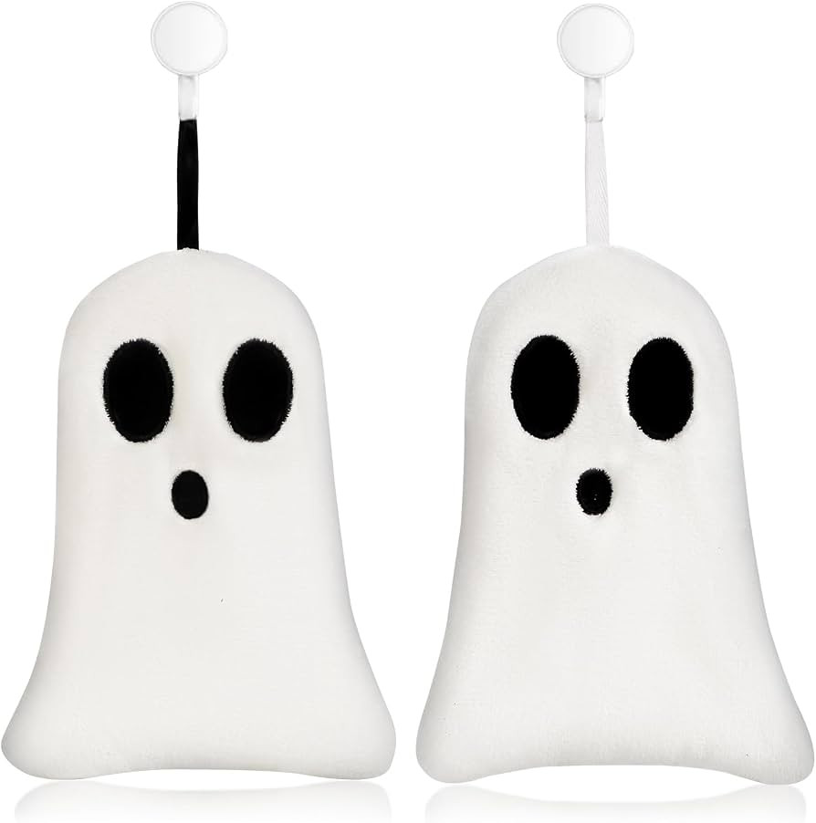 Quera 2 Pack Hand Towels Halloween Ghost Embroidered Premium Luxury Decor Bathroom Decorative Dis... | Amazon (US)