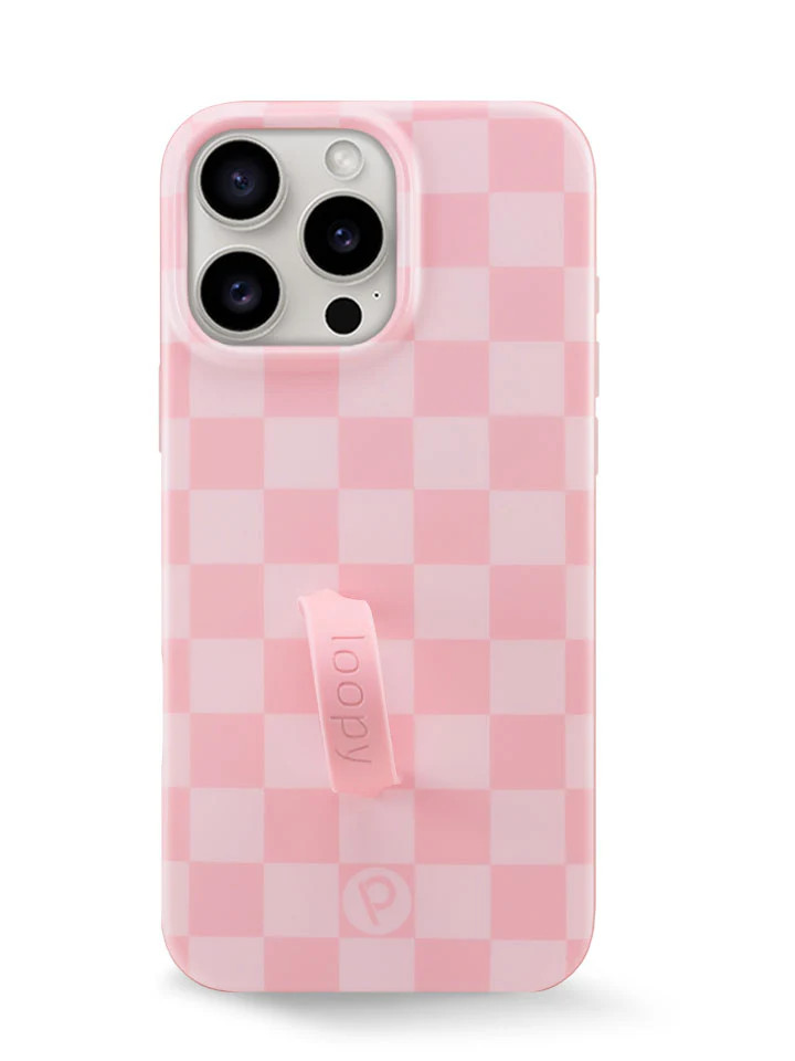Loopy Cases - Blush Checkered | Loopy Cases