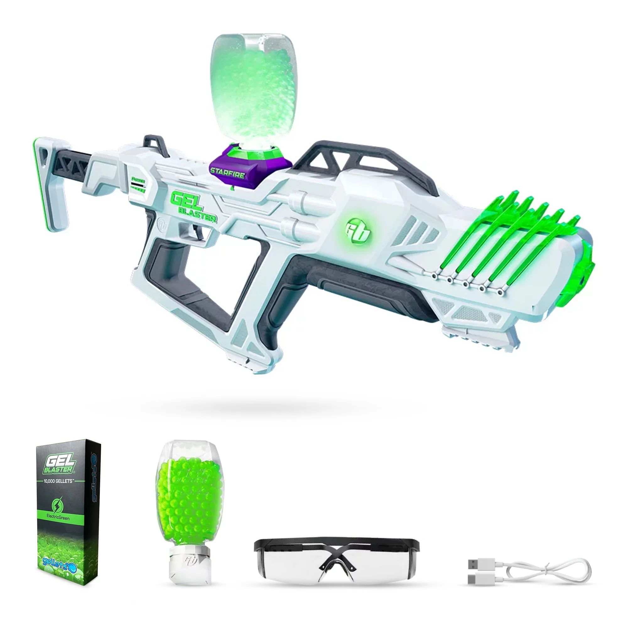 Gel Blaster Surge XL Day 'N' Nite Water Bead Blaster, Glow-in-the-Dark Activator + 15k Gellets | Walmart (US)