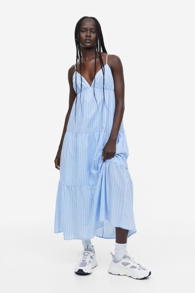 Tiered Cotton Dress | H&M (US)