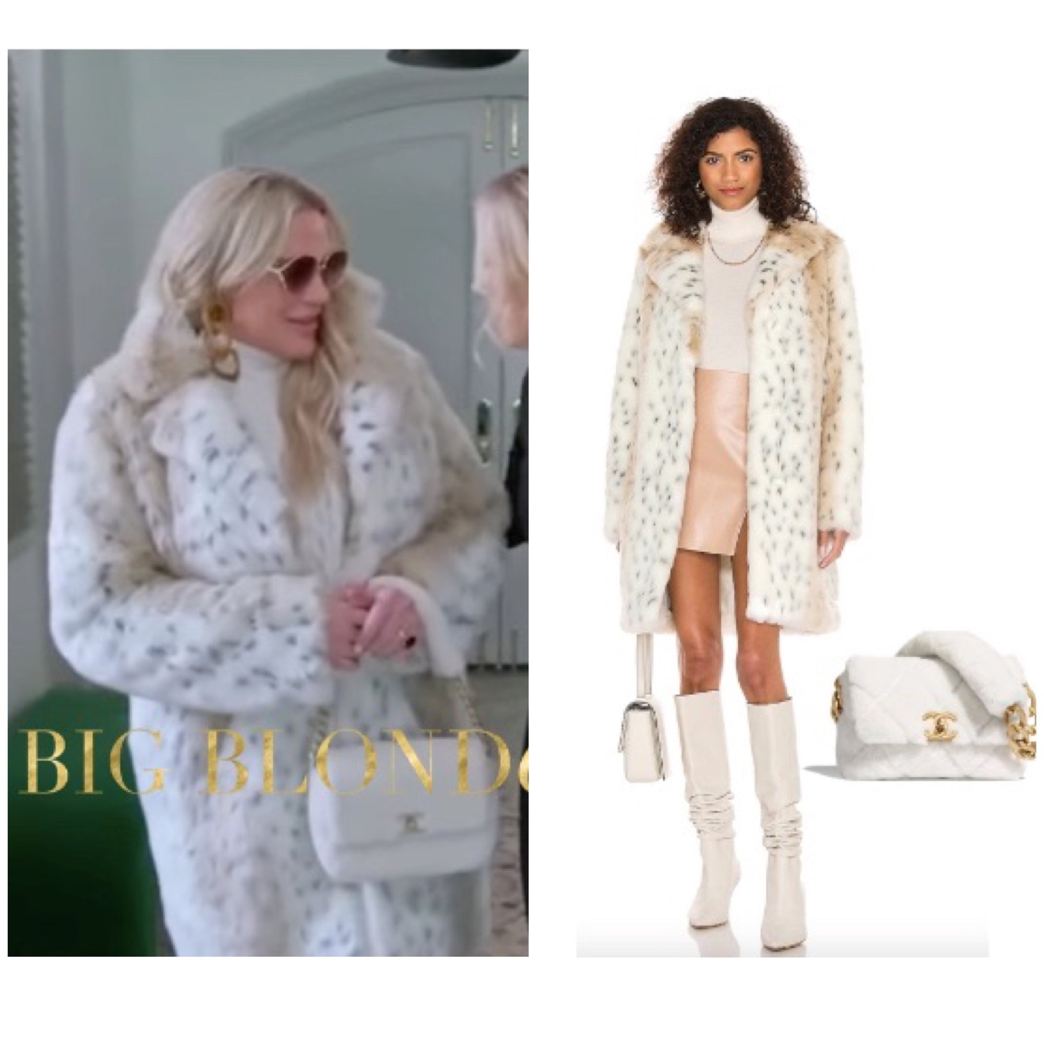 Heather Gay’s Faux Fur Coat and Bag