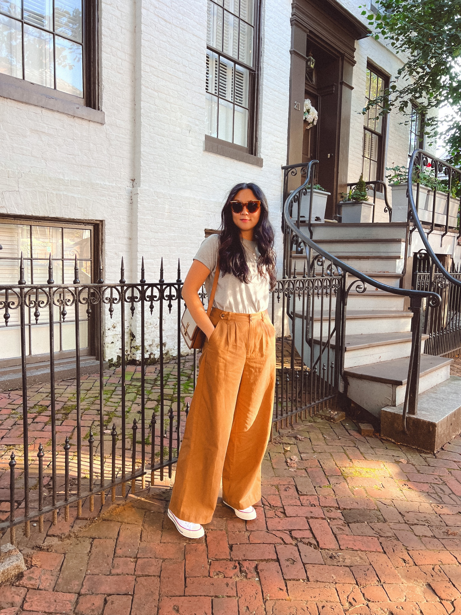 Casual vibes today because it’s almost the weekend! My tee is going to be in heavy rotation with blazers and cardigans, and I can’t stop wearing these pants. They’re just so good! 

#LTKstyletip #LTKfindsunder100 #LTKshoecrush