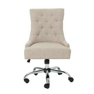 Americo Tufted Back Wheat Home Office Desk Chair | The Home Depot