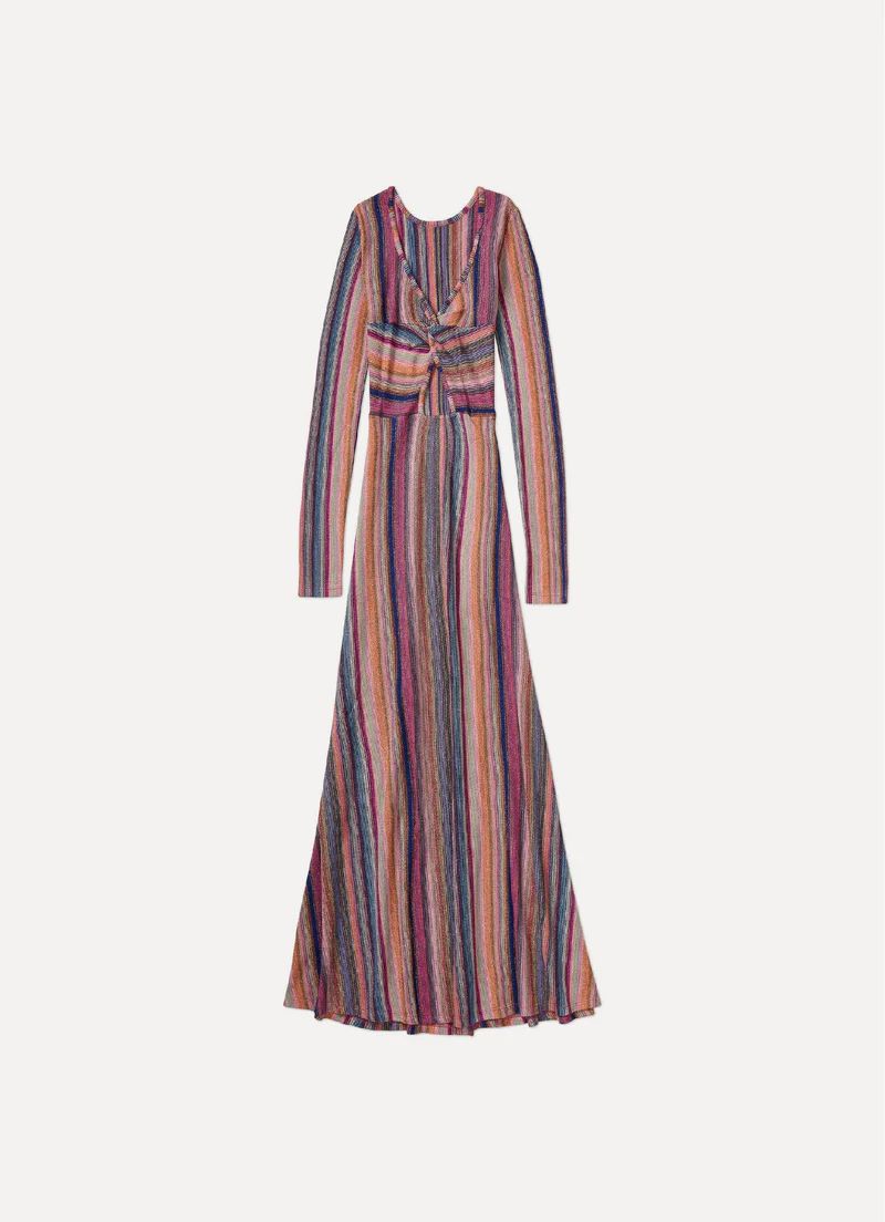Lurex Striped Reversible Dress | Something Navy