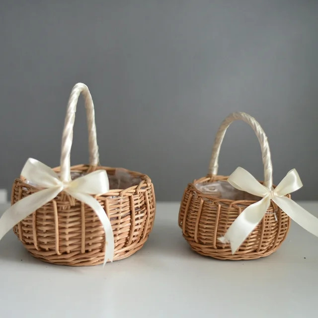 Opvise Wicker Decorative Baskets, Flower Basket | Walmart (US)