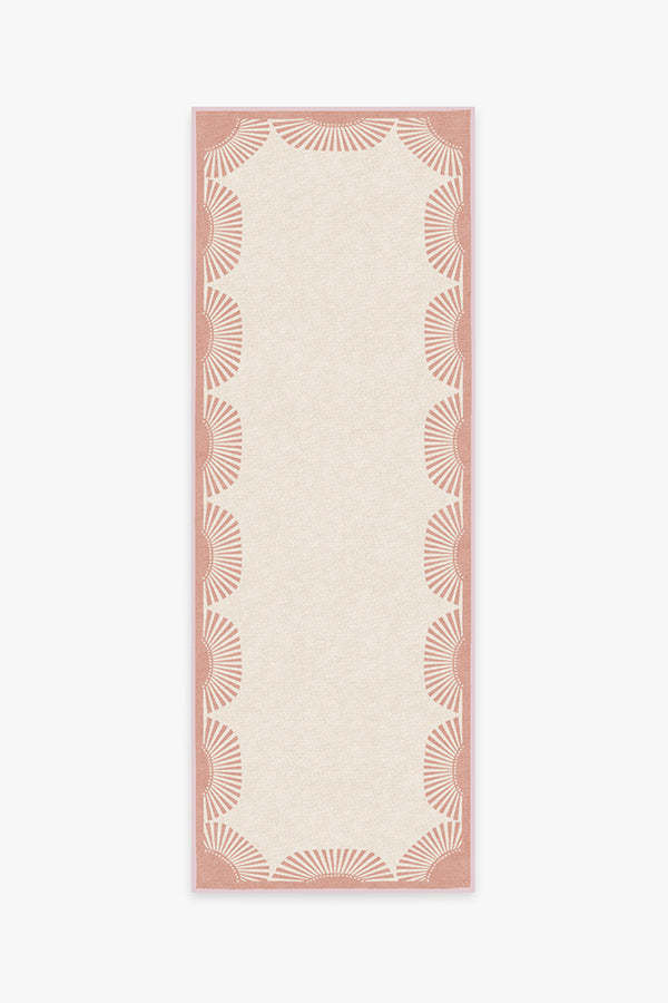 Gray Malin Fringe Pink & Ivory Rug | Ruggable