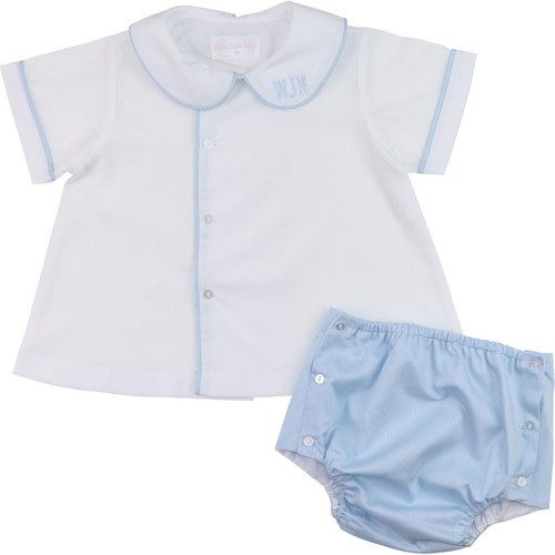 Blue And White Diaper Set | Cecil and Lou