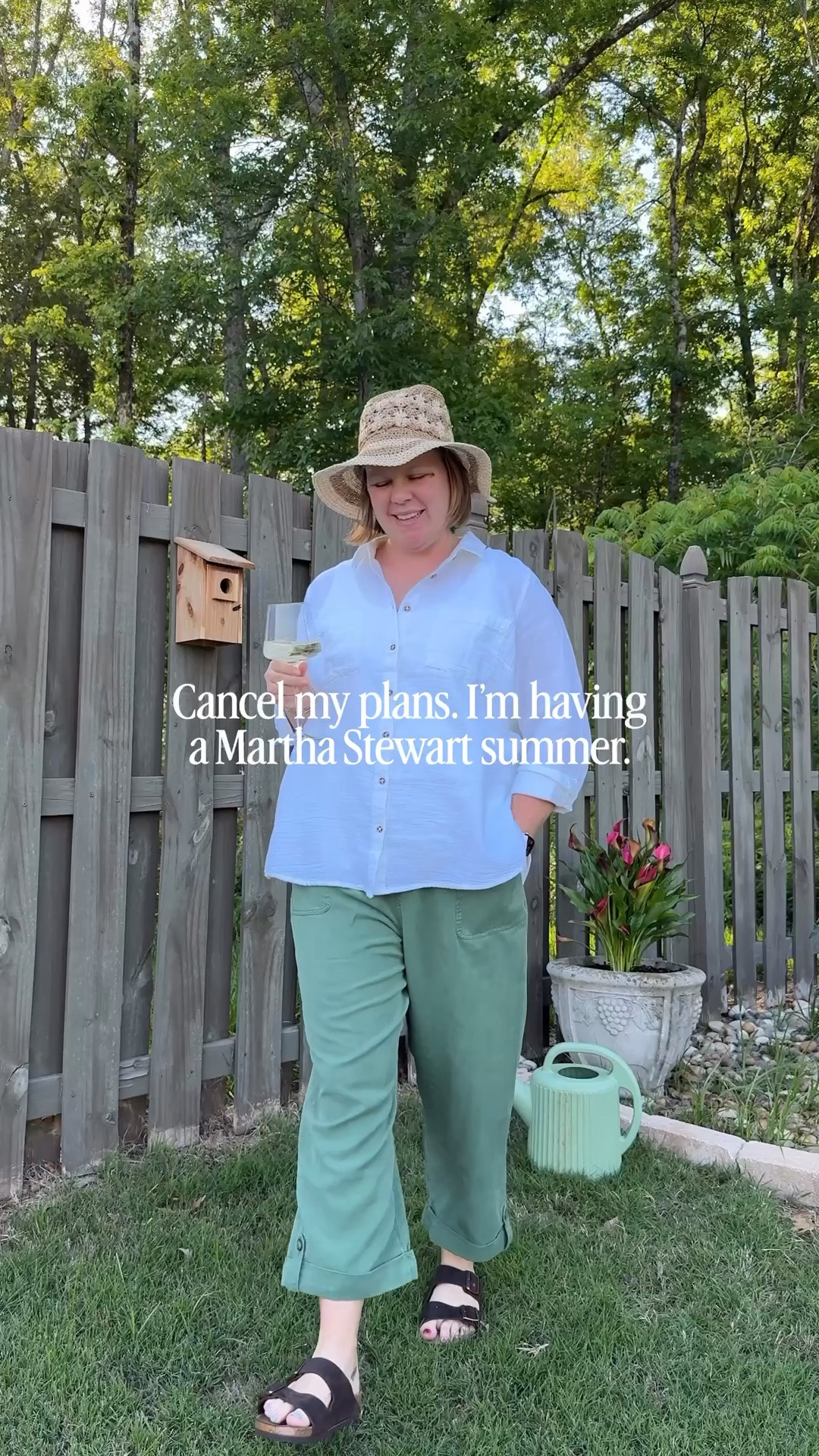 If Martha Stewart wouldn’t approve, I don’t want it. This outfit is classic, stylish, and fully capable of handling garden duties and a glass of wine. I’m wearing a size 1X in the top and XL in pants.

#LTKMothersDay #LTKootd #LTKSaleAlert