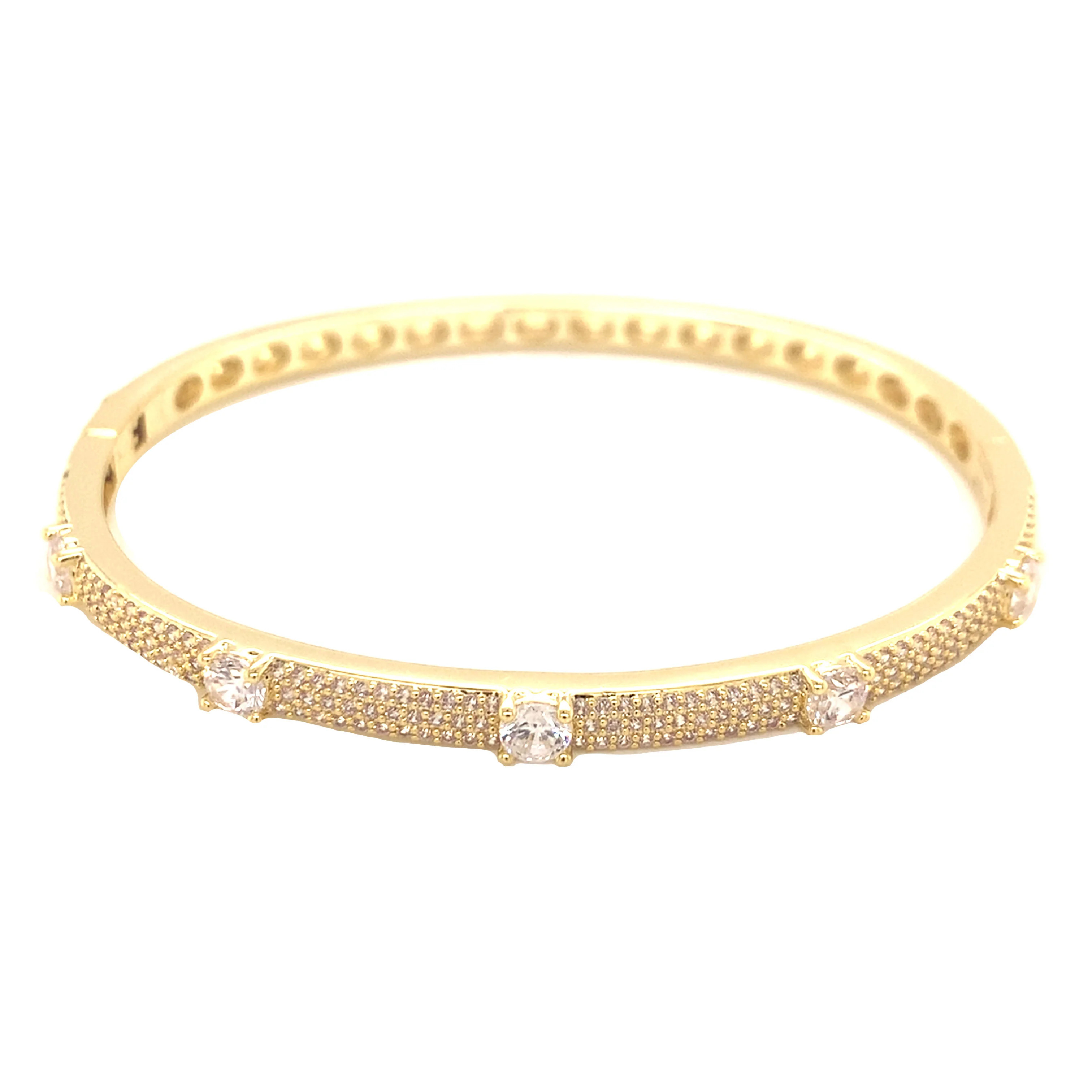 Dazzling CZ Bangle Bracelet | MaLi Beads