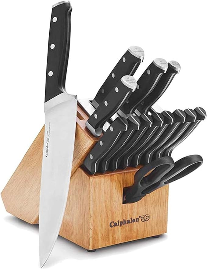 Calphalon Kitchen Knife Set with Self-Sharpening Block | Amazon (US)