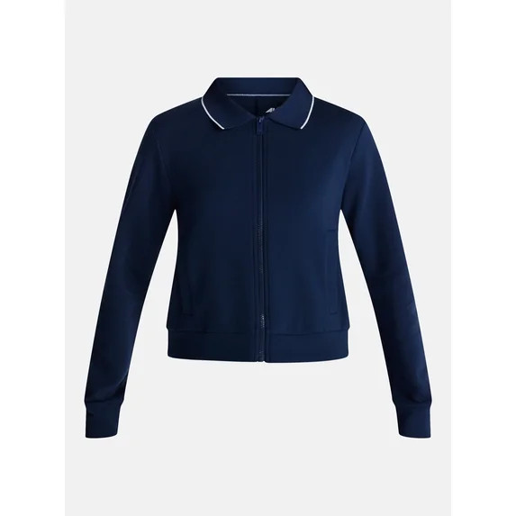 Hero image 6 of Avia Women's and Women's Plus Zip Front Pique Knit Jacket, Sizes XS-4X, 6 of 7Cho... | Walmart (US)