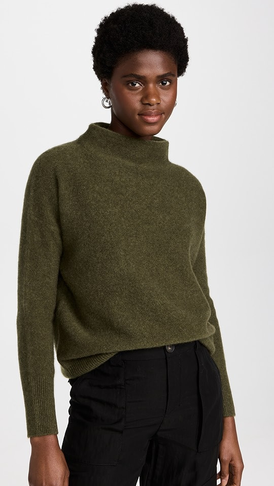 Vince Funnel Neck Cashmere Sweater | SHOPBOP | Shopbop