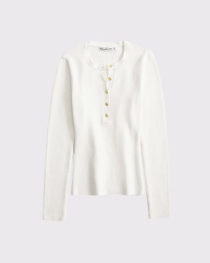 Slim Henley Sweater Top | Abercrombie & Fitch (US)