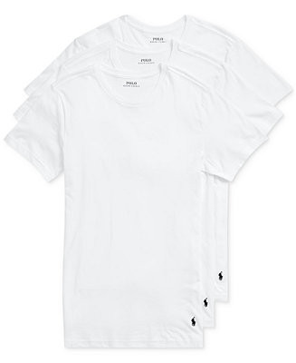 Men's 3-Pack Slim Fit Crewneck Undershirt | Macy's