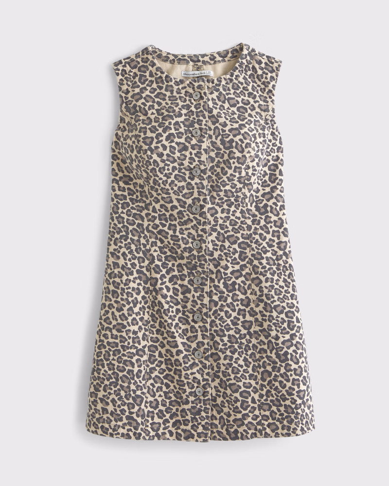 The A&F Mara High-Neck Vest Mini Dress | Abercrombie & Fitch (US)
