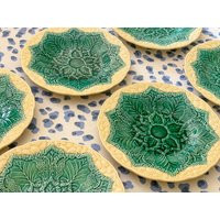 Vintage Rare Wedgwood & Barlaston Of Etruria Cauliflower Ware Majolica Luncheon Plates // Made in En | Etsy (US)