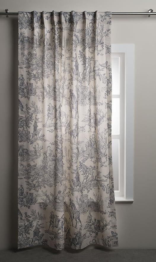 Maison d' Hermine Curtain 100% Cotton Easter One Panel 50"x108" Light-Filtering Sheer, Easy Hangi... | Amazon (US)