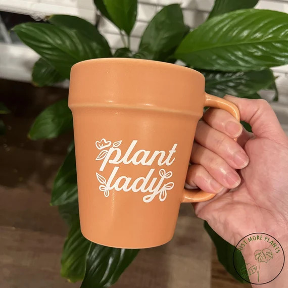 Garden Mug Terra Cotta Plant Lady Mug Garden Gift Gardening - Etsy | Etsy (US)