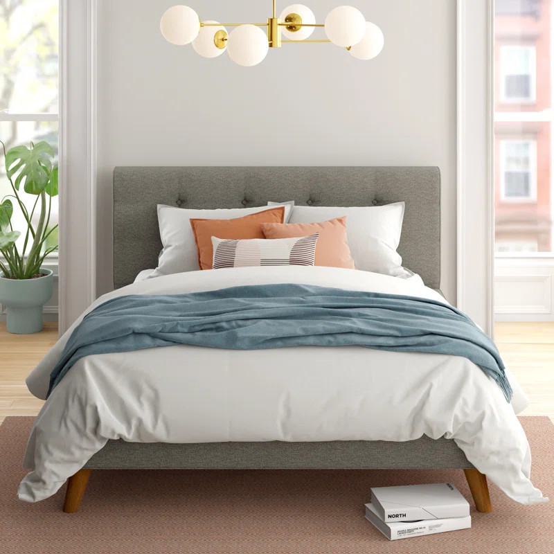 Alanna Tufted Upholstered Platform Bed | Wayfair North America