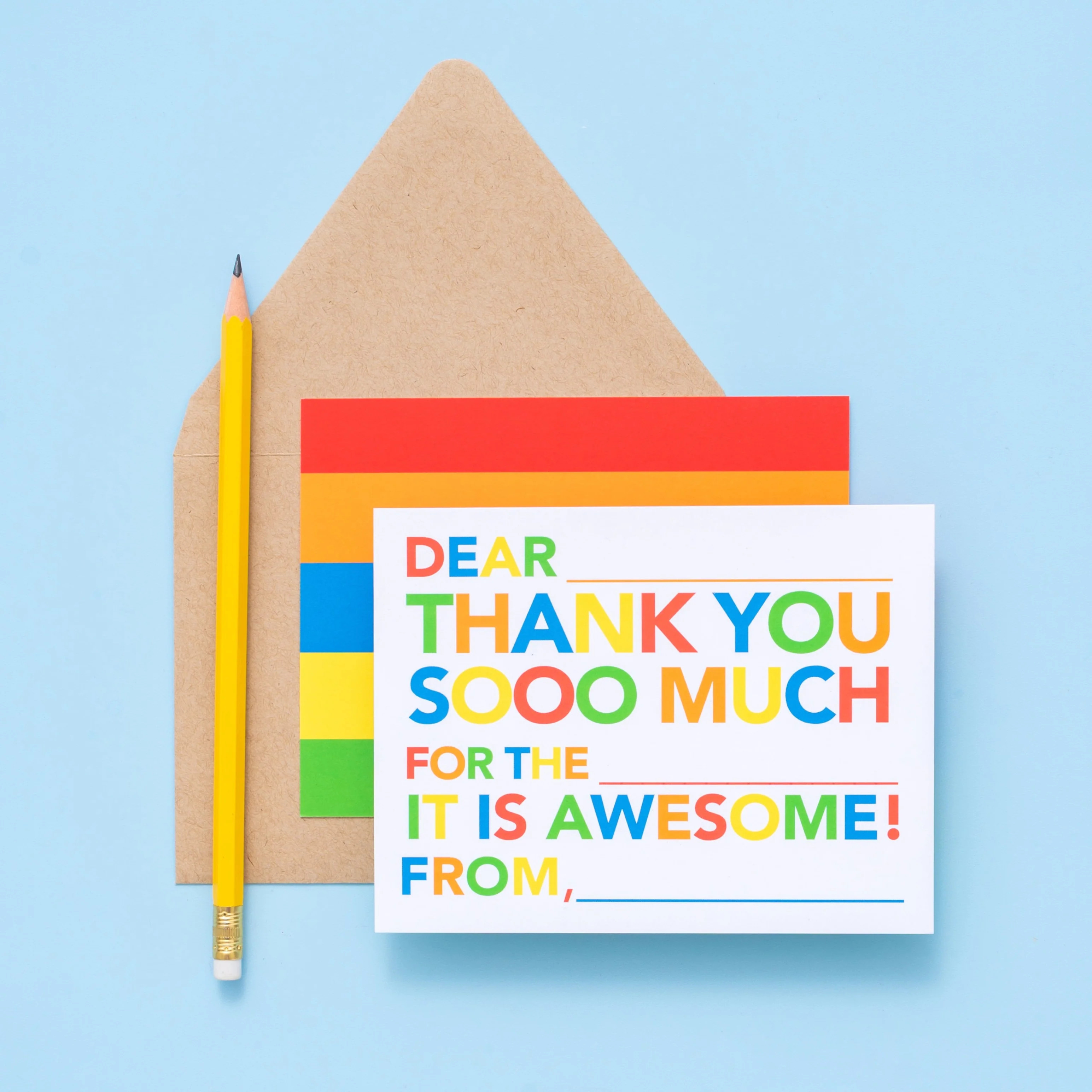 Kids Fill in Thank You Notes - Primary | Joy Creative Shop