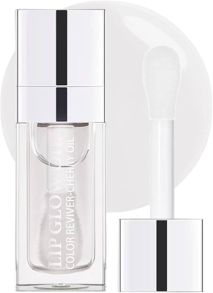 Hydrating Lip Glow Oil, Plumping Lip Oil, Tinted Lip Balm Lip Care, Transparent Toot Lip Oil, Moi... | Amazon (US)